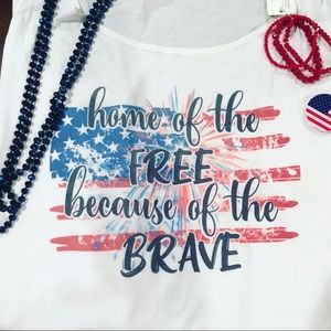 Patriotic Slouch Tank (loose fit)